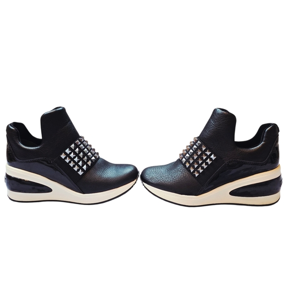 DKNY Borg Studded Slip-On Wedge Sneakers - Picture 3 of 6